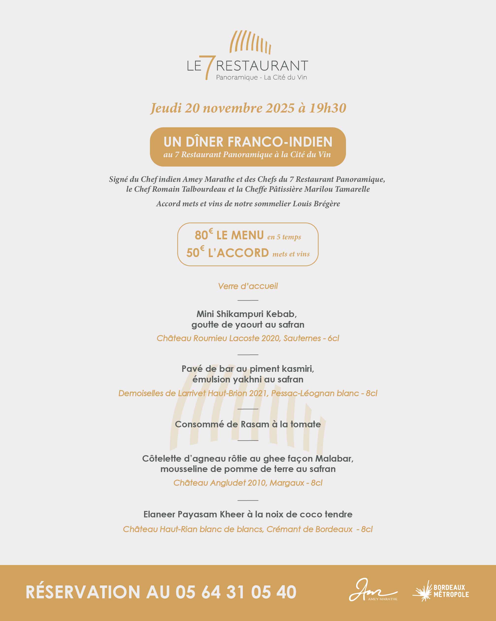 UN DÎNER FRANCO INDIEN UN DÎNER FRANCO INDIEN